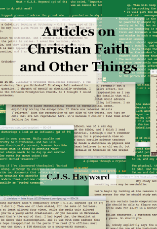 Articles on Christian Faith and Other Things
