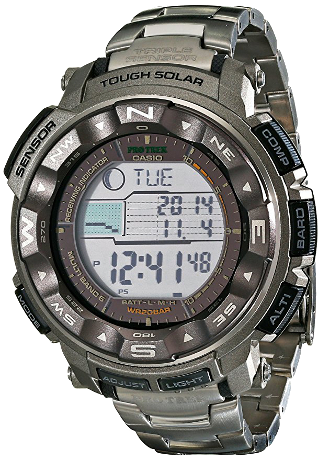  Casio Men's Pathfinder Casual Watch PRW2500T-7CR, Titanium